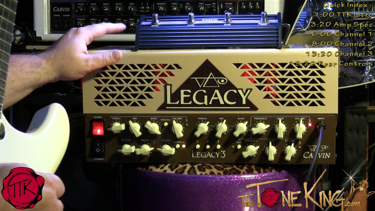 Carvin Legacy II Video Review Steve Vai Guitar Amp